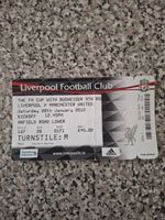 MATCH TICKET FA CUP 4th rd LIVERPOOL V MAN UTD 28th jan 2012
