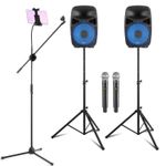 Home Karaoke System with Wireless Microphones and Tablet Stand - VPS082A