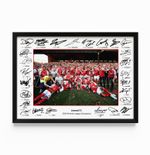 ARSENAL 2026 LEAGUE CHAMPIONS SIGNED PRINT POSTER TEAM PHOTO SQUAD SAKA FRAMED 3