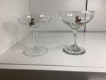 2 x Babycham Vintage Glass. Glasses. Different designs. Collectable. Deer.