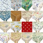 Wipe Clean Tablecloth PVC Vinyl Cover Wipeable Waterproof Table Cloth Protector