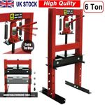 Hydraulic Shop Press 6 Ton with Press Plates H-Frame Benchtop Press Stand UK