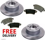 For Vauxhall Movano Rrear Brake Discs and Pads Set 1998 TO 2010 Premium Coated