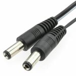 2.1mm x 5.5mm DC Connector Lead Male to Male Power Cable 50cm/1m/2m/3m/5m