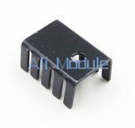 10PCS TO-220 Heat Sink Black 19x15x10mm Aluminum for LED Power Transistors IC