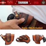 TOURBON Leather Handgun Holster Belt Revolver Case Fit for Bond Arms Derringer