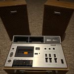 Sony TC-133 Stereo Cassette-Corder Vintage Cassette Player with Speakers