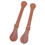 NEW Pair Of Synthetic Leather Spur Straps Adjustable Length 22cm Long Western