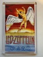 Led Zeppelin English Rock Band, Colourful Vintage,  Fridge Magnet