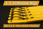 5 Ronnie Rigs / spinner rig / Boom / Pva Rigs / Carp Rig / Winter Rig Multi Pack