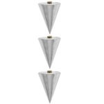 3Pcs Hanging Wire Hammer Steel Vertical Measuring Tool for Construction