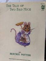 the tale of two bad mice cross stitch chart only  Beatrix potter year 1982