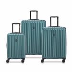 Delsey Take Off 3 Piece Hardside Spinner Luggage Set in Green