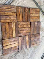Oak Parquet Flooring Reclaimed - 1 Sqm - 400 Individual Pieces 114.5 X 22.5mm