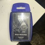 8x  RARE Top Trumps Fellows Wrist Watches Promotional from 2016, Sealed 
