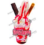 Strawberry Ice Cream Sundae Sticker Decals KBG Van(Choose Size)