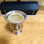Silver Plate Metal Vase/Urn Urn/Vase Metalware with Decorative Rim