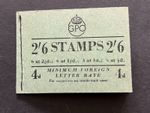 GB  KGVI  1952(Nov)  Booklet  2/6 pale colours  SG BB20(9)    MNH