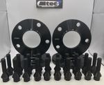 2x 12mm + 2x 15mm Black Alloy Wheel Spacers & Bolts For BMW F30 F31 F32 F33 F34