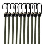 Bungee Cords with Hooks – 10 Pack Heavy Duty Elastic Straps for Car, Van & Trave