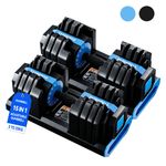 2 x 25KG Adjustable Dumbbell Set Hand Dumbbells Weight Gym Exercise Home Fitness
