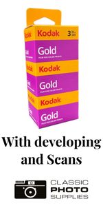 Kodak Gold 200 36 Exp 3 pack - Including Developing & High Res Scans