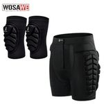 WOSAWE Cycling Hip Protection Impact Shorts MTB Knee Elbow Pads Guards Snowboard