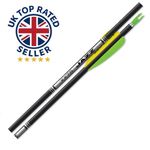 Easton Black Shaft JAZZ Arrow Aluminium Shaft Point Vanes and Nock Complete x 6