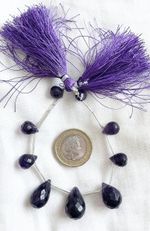 Faceted Amethyst Tear Drops Gemstones. Bought From Jewellery Maker 