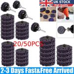 10/50XPoly Strip Disc Wheel 50mm Paint Rust Removal Clean Grinding Angle Grinder