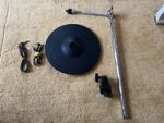 Roland V-Drums CY-12R/C Triple Zone Cymbal, Roland Arm, Clamp & 2 Jack Cables