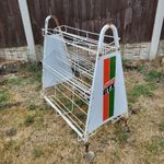 Original Large Castrol Oil Rack on wheels