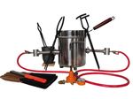 8 KG Dual Burner Gas Metal Melting Furnace Tongs Set for Lifting and Pouring