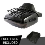 King Trunk Backrest Rack Light Fit For Harley Street Glide 14-25