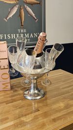 Vintage Space Age Saturn Champagne Ice Bucket Heavy 1.8kg Sputnik Flute Cooler