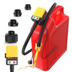 Electric Automatic Fuel Transfer Pump,4 Can Adapters for Oil,Diesel,Gasoline