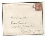 GB SG166 1880 QV 1d Venetian red on cover  small neat cover sent to Hampstead