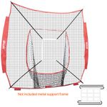 7x7 ft Baseball Softball Practice Net Hitting Batting Training(net only)