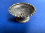 Small Vintage Footed Dish/Salt Warranted Nickel Silver 2.5" Diameter Across Top