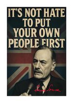 Enoch Powell illegal immigration British culture 1st A4 poster Choice of frame.