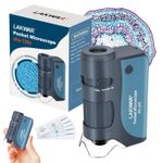 Mini Pocket Microscope 60-120X Portable Magnifier for Science Education
