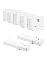 DEWENWILS 13A Remote Control Plug Set 5 Sockets 2 Remotes, 3120W Heavy Duty
