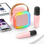 Kids Karaoke Machine 2 Microphones Gift for Girl: [Newest] Girl Birthday Present