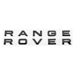 2x Gloss Black Bonnet & Boot Letter Badges Compatible with Range Rover