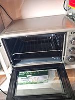 Ferre 1500W Electric Toaster Oven Timer 90min Silver/Black Metal Bake Toast