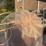 Fisher’s Accessories Nude Blush Fascinator Wedding Races Ascot Mother Bride Hat