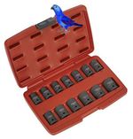 Sealey Air Impact Socket Steel Tool Set 13 1/2"Square Drive Total Drive AK5613TD