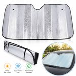 Large Windscreen Sun Shade Car Van Double Sided Aluminium UV Protect 130x60
