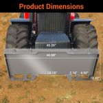 Heavy-Duty 1/4" Skid Mount Plate Quick Attach Plate Skid Steer Attachment Plate