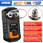 ANCEL SP21 Dual Holes Ignition Plug Analyzer 0-6000 RPM Adjust Spark Plug Tester